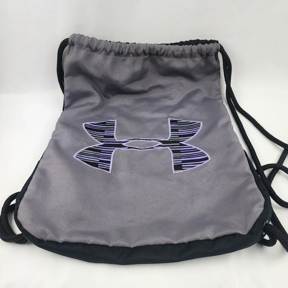 Under Armour Purple‎ sackpack drawstring backpack with drawstring holder Gray